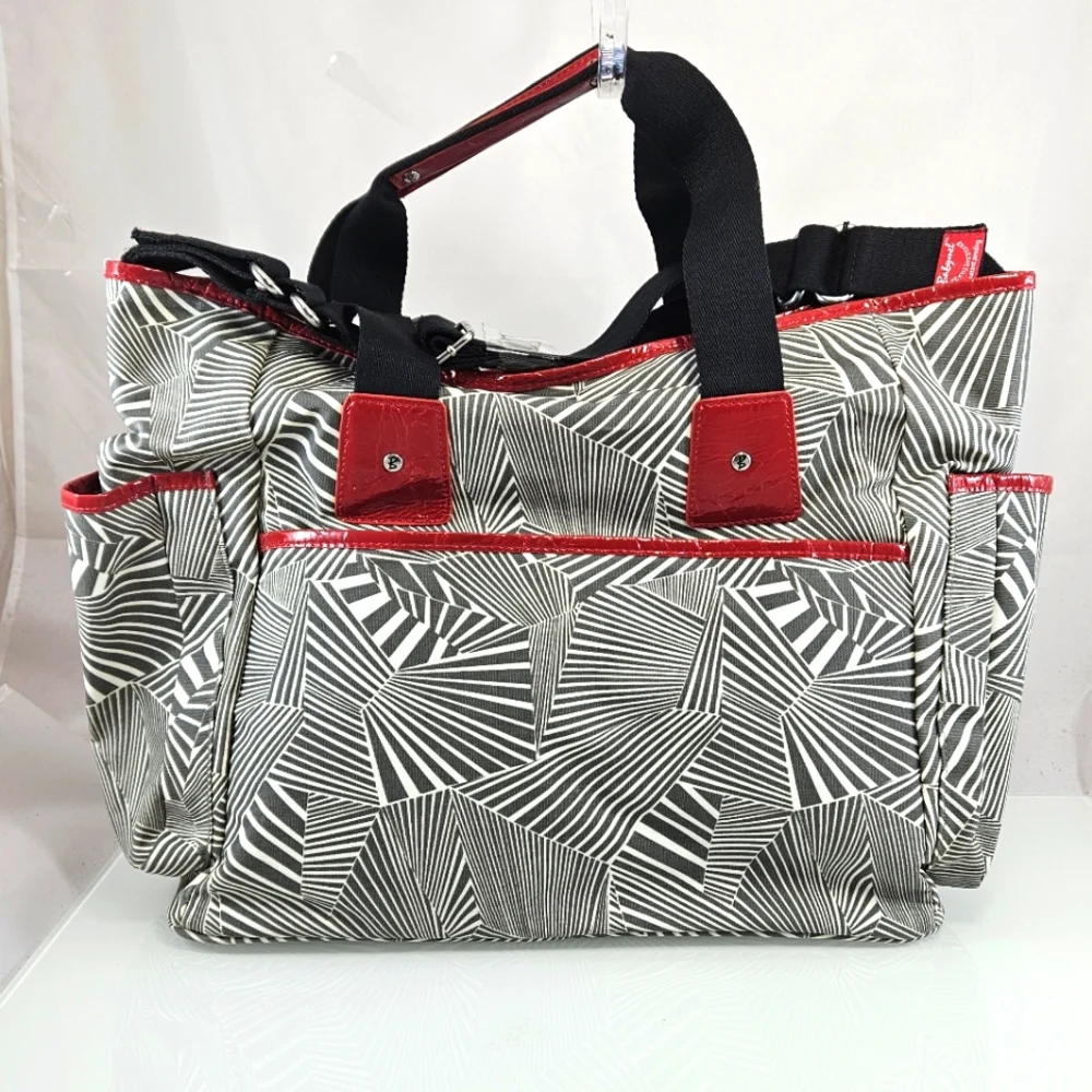 New BABYMEL STORKSAK TOTE DIAPER BAG STROLLERSTRAP TRAVEL CROSSBODY SAT